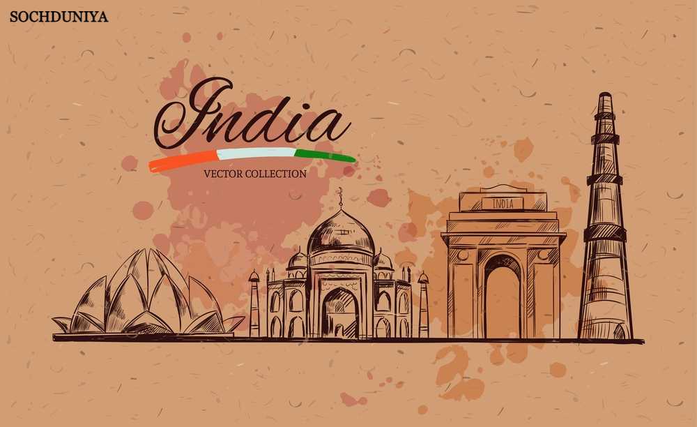 India Independence Day Drawing