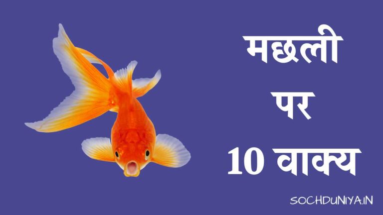 मछली पर 10 वाक्य