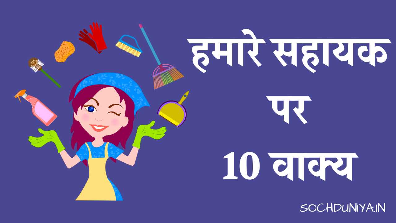 10 Lines on Our Helper in Hindi