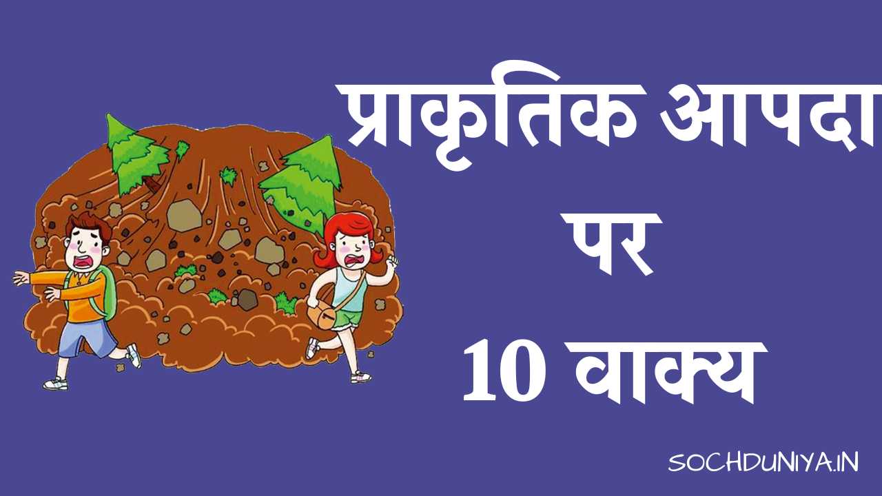 10 Lines on Natural Disaster in Hindi