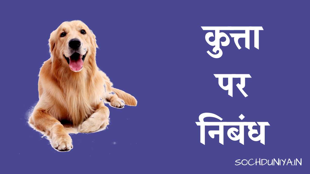 Essay on Dog in Hindi
